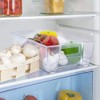 Glad Plastic Refrigerator Storage Bin with Handles | Clear Stackable