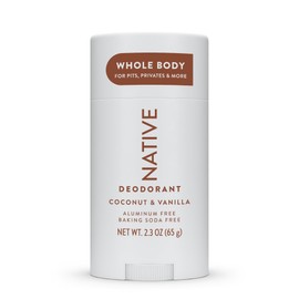 Native Whole Body Deodorant Stick Contains Naturally Derived Ingredients, Deodorant for Men and Women | 72 Hour Odor Protection, Aluminum Free with Coconut Oil and Shea Butter | Coconut & Vanilla