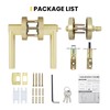 goldenwarm Exterior Deadbolt and Keyed Entry Door Handle Set, Heavy