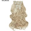 50cm 7Pcs Full Head Wavy Clip In Hair Extensions Synthetic