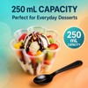 250 Pcs Ice Cream Bowls, 250ml Hexagon, 5 Colors with
