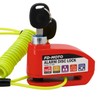 FD-MOTO Alarm Disc Lock & Reminder Cable Red