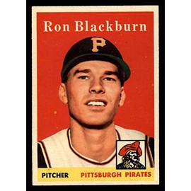 1958 Topps # 459 Ron Blackburn Pittsburgh Pirates (Baseball Card) EX+ Pirates