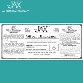 JAX Silver Blackener - Metal Finishing Solution - Antique Finish Without Heat or Electricity - Pint