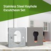 Amig - Door Escutcheon Set | Square Rosette | Matte