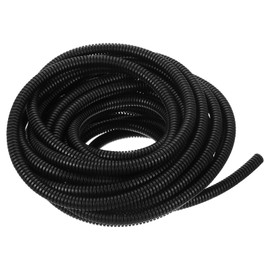 sourcing map Wire Loom Tubing 8M - 6.5mm, Wire Conduit Hose Cord Protector Cable Sleeves Flexible Electrical Wire Cover