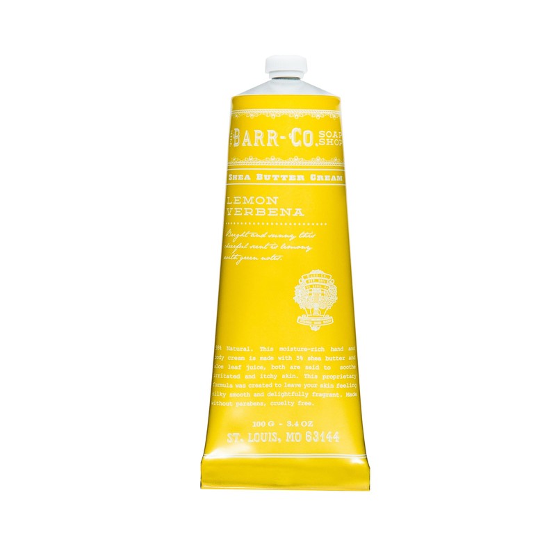 BARR-CO. Soap Shop Hand Cream Lemon Verbena, Tangy Citrus Scent