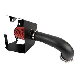 KAX 4 inch Cold Air Intake System Kit & Heat Shield Replacement for 2019 2020 2021 2022 2023 2024 Ram 1500 5.7L GAS, High Performance, RED