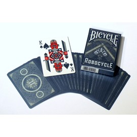 Fahrrad Robocycle Spielkarten (blau)
