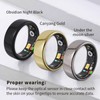 ciciglow Smart Ring, Health Ring, Pedometer, Calories, Fitness Tracker Ring,