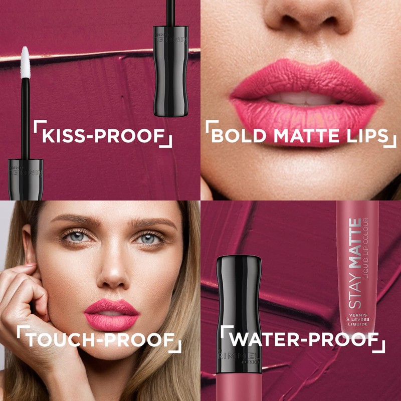 Rimmel Rimmel Stay Matte Liquid Lipstick, Rose And Shine, 1