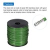 MECCANIXITY 328Ft(100M) Wire Rope 304 Stainless Steel Cable 5/64"(2mm) Vinyl