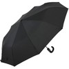 iX-brella Men's Pocket Umbrella Open-Close Automatic Round Hook Handle, Carbon