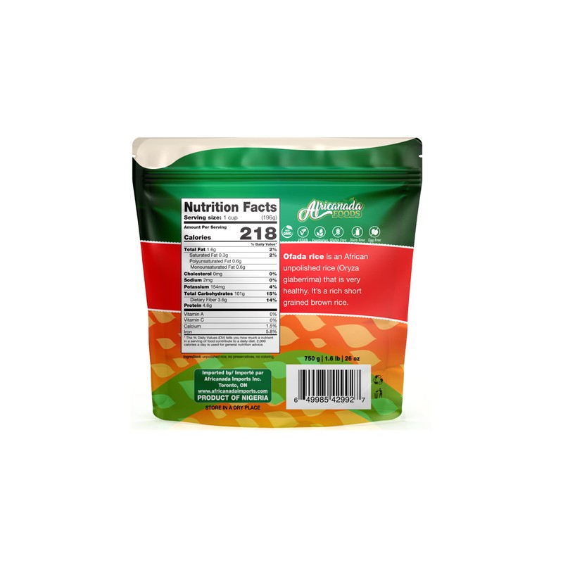 All Natural Tropical Aromatic Rice | Unpolished Ofada Rice |