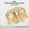 Metal Jewelry Box Innovative Light Luxury Shell Flower Round Trinket