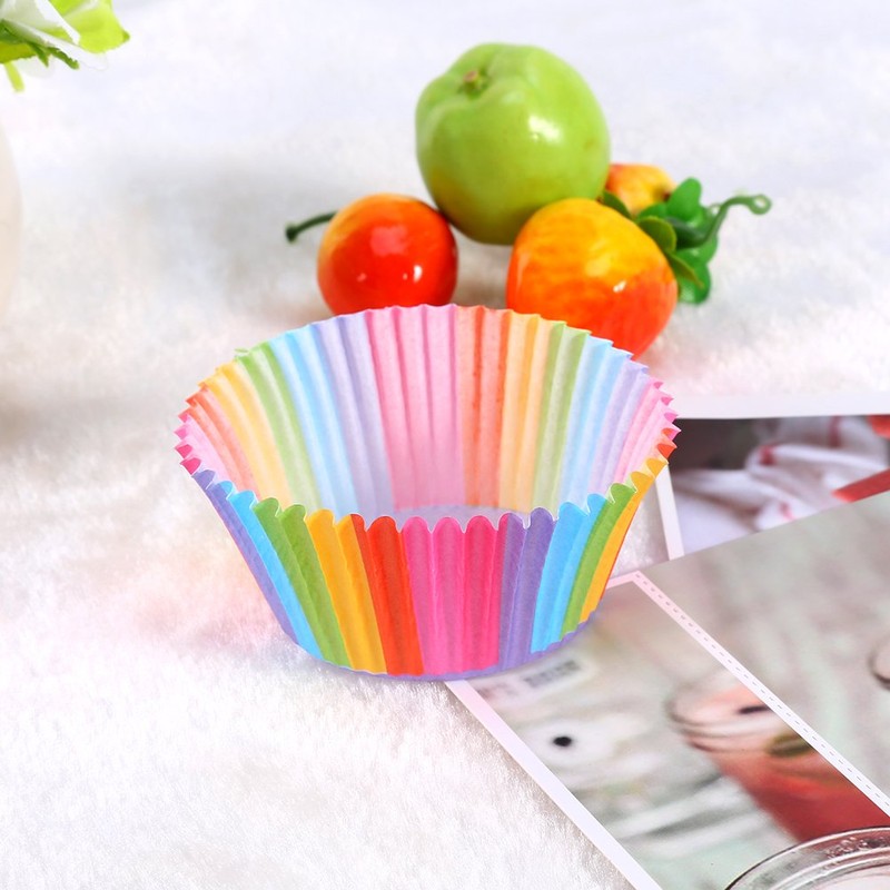 100 Piezas Capacillos para Cupcakes, Antiadherente Moldes de Papel para