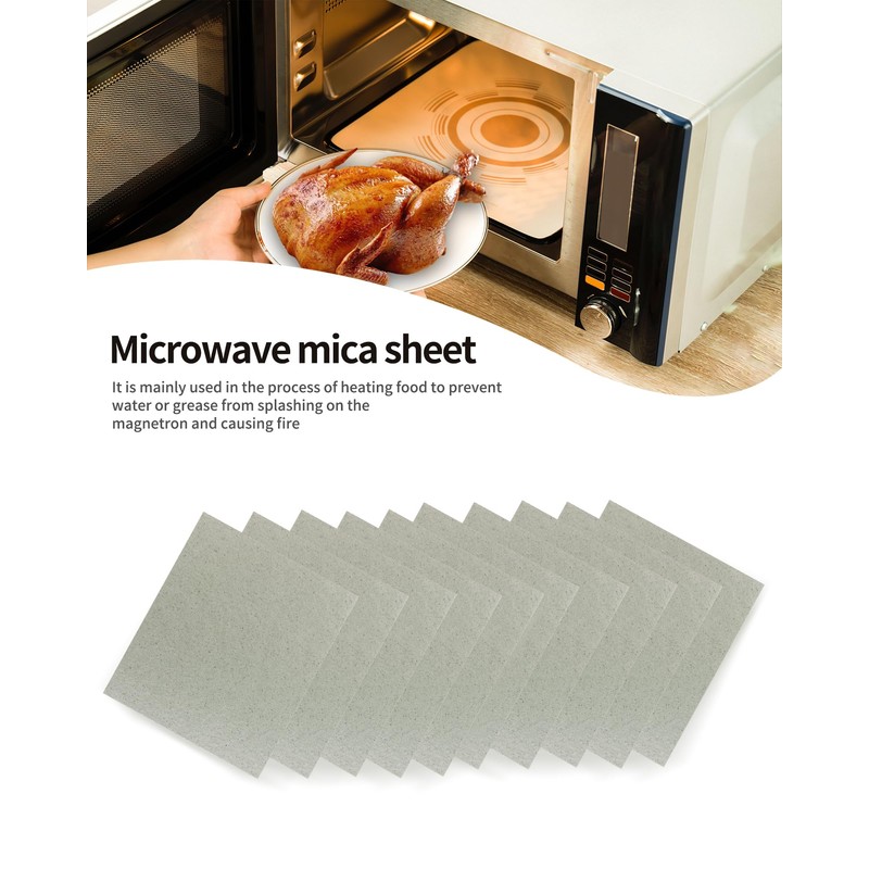 YQBOOM 10 PCS Waveguide Cover, Universal Mica Sheet for Microwave