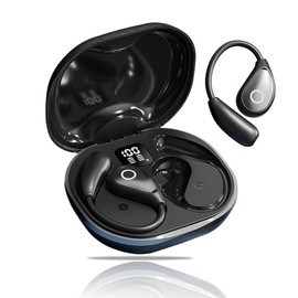 Wireless Earbuds, Open-Ear Earphones, Industry-leading Hi-Fi Sound Quality, Bluetooth 5.49, Instant Connection, Up to 100 Hours Playback, Touch Control, Ultra Lightweight, LED Display Level Display