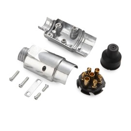 Feuunly Trailer Aluminium Alloy Connector 7-Pin Waterproof Trailer Plug 7-Pin 12 V 7-Pin Connector for Trailers Cars Lorries RV Car Caravan Tractor