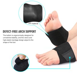 Arch Support Braces for Plantar Fasciitis Relief,Non-Slip Wearable Arch Support,H HOME-MART Built-in Orthotics Gel Pads for Flat Feet High & Fallen Arch Unisex Fit