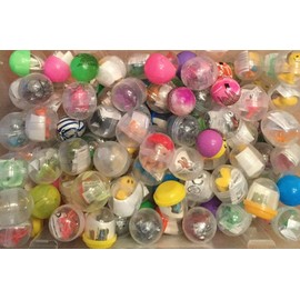 MVS Whole 100 x Small Filled Toys Capsules, Great variety Of Different Pocket Money Toys, Party Bag Fillers, Children's birthday Parties, Pinata's, Multicoloured (CAPS-100)
