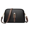 Black Shell Bag 1 Piece PU Leather Wallet Shoulder Bag