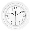 Topkey Silent Wall Clock Kitchen 9 Inch Retro Non-Ticking Decorative