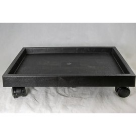 Rectangular Heavy Duty Humidity Tray with Casters for Bonsai Trees & House Indoor Plants - 13.5"- 35" (13.5"x 9.5"x 3.5")