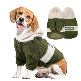 LESUCCI Sudadera para Perro, Sueter para Perros con Capucha, Ropa para Perro con Agujero para Correa, Sudaderas para Perros Medianos y Grandes en Clima frío