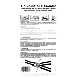 Cora 000120165 2 Straps, 2.5m, GS-TUV