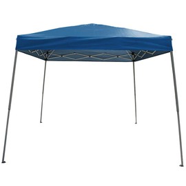 Polar Aurora 10' X 10' 5 Color Slant Leg Easy Pop up Popup Canopy Party Sun Shade Tent (Blue)