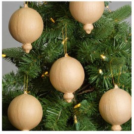 Paper Mache Ornaments - Pack of 12 DIY Premade Papier Mache 3 inch Ornament Balls to Paint Decoupage and Decorate for Christmas Tree Decorating by Factory Direct Craft