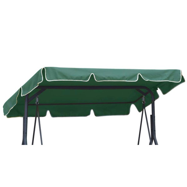 Ferocity Universal coloured replacement canopy for Swing Cover Patio Hammock Cover Top Garden Outdoor size 110 x 188 cm green [101]