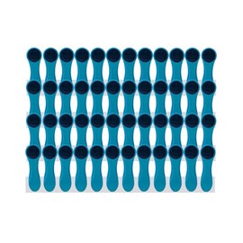 trendfinding 48 Clothes Pegs Laundry Clips with Spiral Springs Soft Grip Soft Touch Blue Anthracite