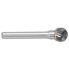 Single Cut Burr Ball Shape Carbide Rotary File Professional for