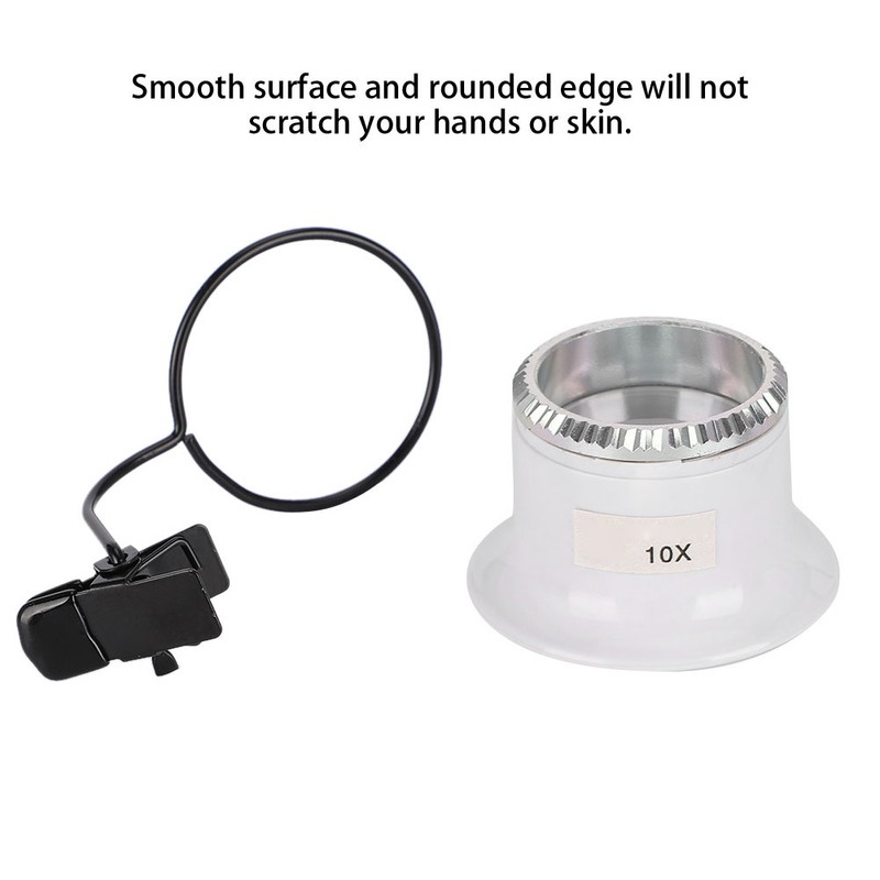 10X Clip On Watch Magnifying Glasses Repair Magnifier Loupe Jewelry
