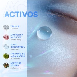 MIST JEWEL Serum facial con efecto tensor lifting Tens-Up, con ingredientes antiedad y cido hialurnico para cuidado facial de 50ml  suero reafirmante 