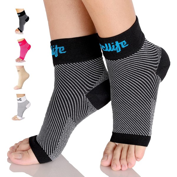 Dowellife Plantar Fasciitis Socks, Ankle Brace Compression Support Sleeves & Arch Support, Foot Compression Sleeves, Ease Swelling, Achilles Tendonitis, Heel Spur for Men Women