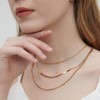 Léwind Gold/Silver Layered Necklaces for Women, Dainty 18K Gold Plated