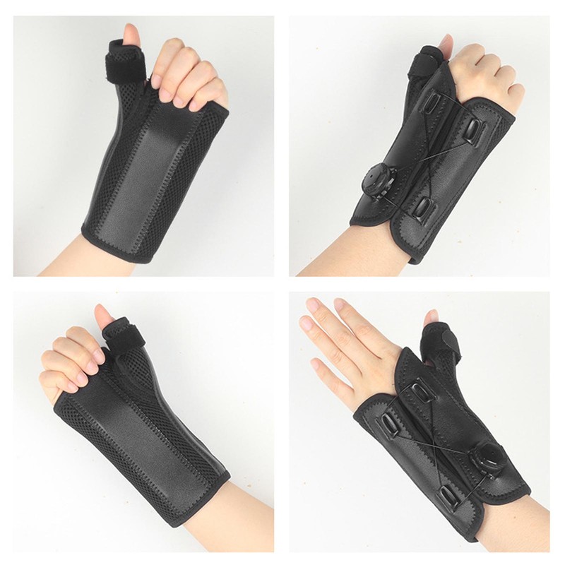 Wrist Brace Knob Adjustable Aluminum Plate Stable Support Comfortable Fabric