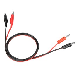 30V 5A Power Output Cable, Banana Plug and Alligator Clip Wire Set, 80cm Length, for Multimeter and Power Supply