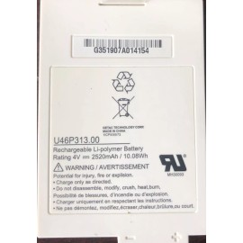 Getac Technology Corp. U46P313.00 Rechargeable Li-Polymer Battery 4V 2520mAh. LOT of 5 with connectors
