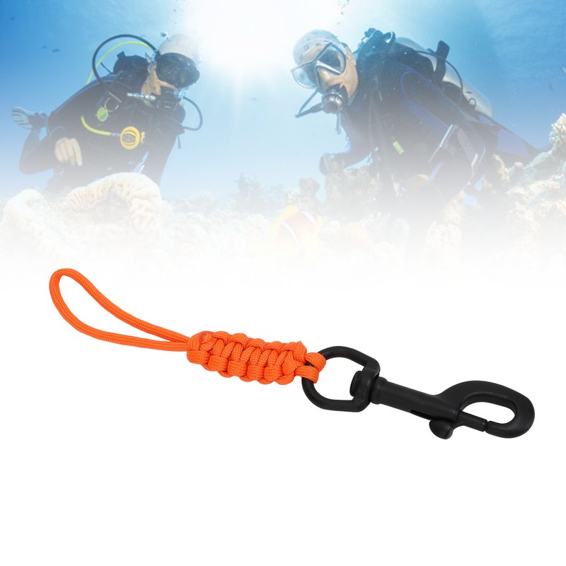 Stainless Steel Scuba Diving Lanyard Professional Hand Woven Prevents Lost