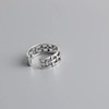 S925 Sterling Silver Adjustable Wide Open Band Ring – Unisex