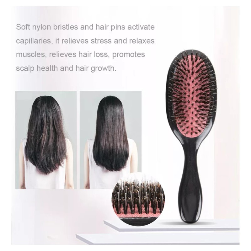 generic Cepillo De Pelo Con Cerdas, Suave Y Desenredante, Adecuado