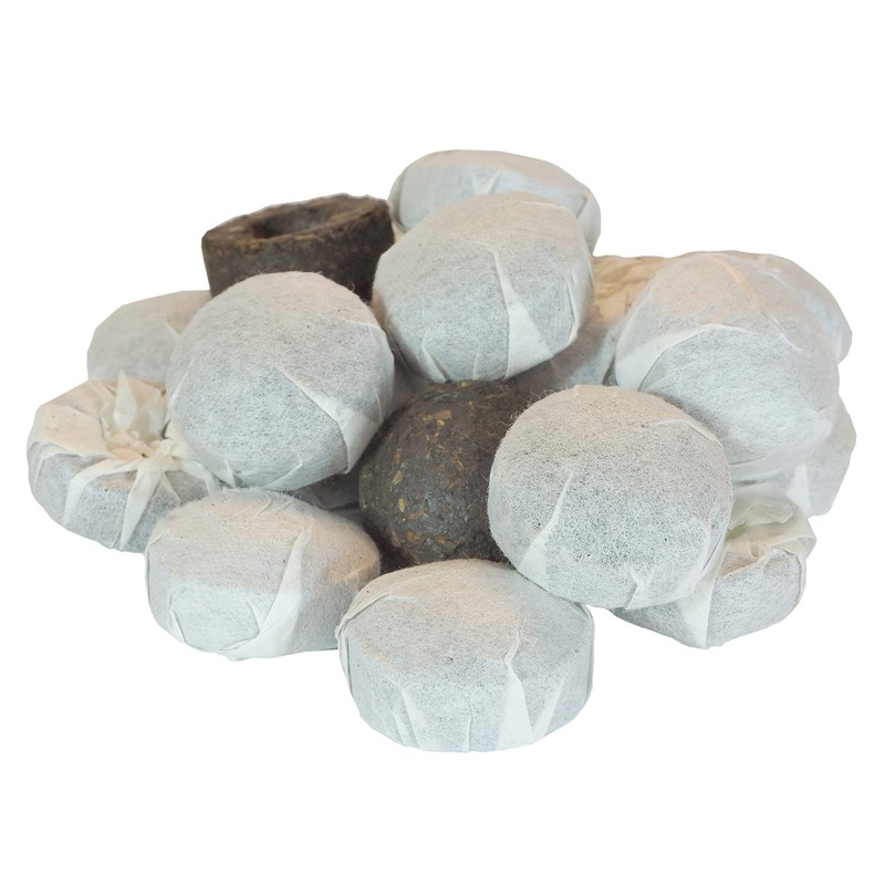 China Pu Erh Tou Cha mini black from China, malty,