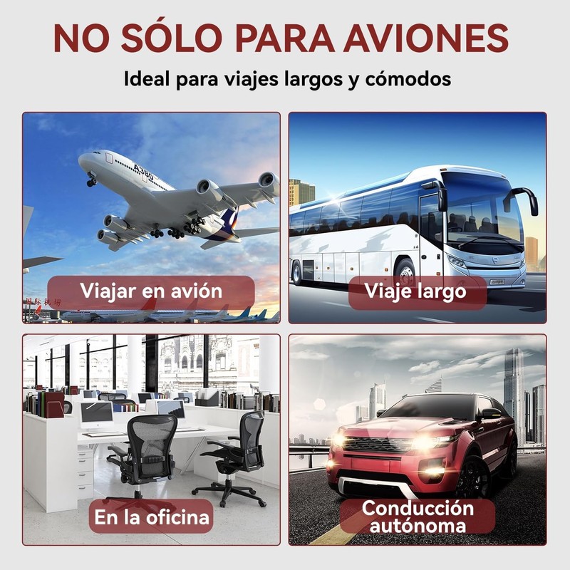 Hamaca de Pie de Avión (Paquete de 2),Reposapiés Portátil de