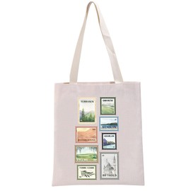 PYOUL Funny S J-M Gift Throne of G Stamp Tote Bag Book Lover Handbag S J-M Book Series Symbols Gift Fantasy Novels Fans Gift (G Stamp Tote)