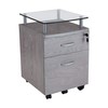 Techni Mobili Rollingg File Cabinet, Regular, gray