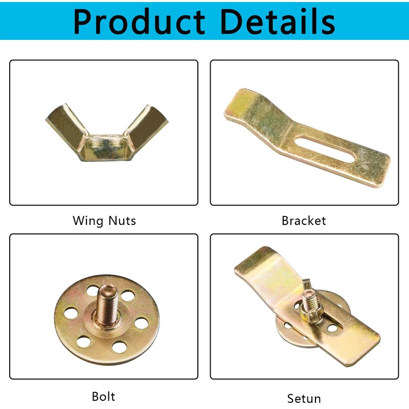 Undermount Sink Clips, 12 PCS Undermount Sink Brackets, Sink Mounting